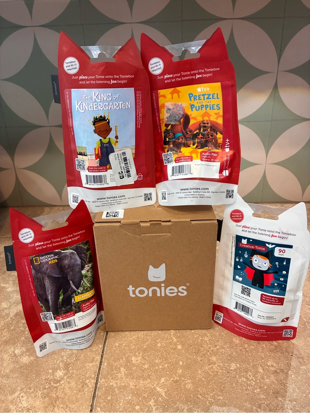 NEW Toniebox 2 Sunset Red + 4 Tonies Bundle 🎧❤️